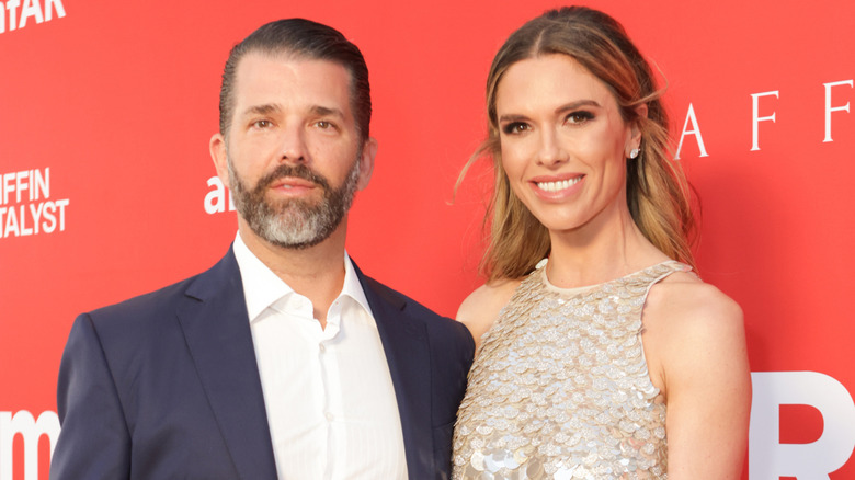 Donald Trump Jr. posing with girlfriend Bettina Anderson