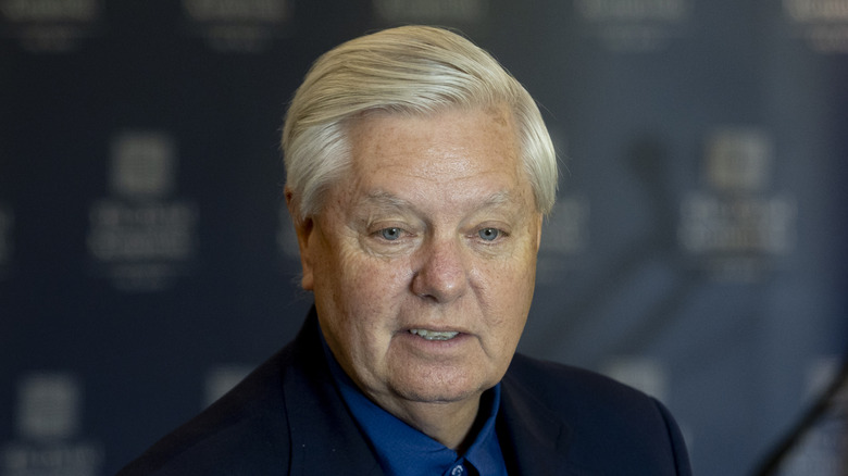 Lindsey Graham speaks in August 2025