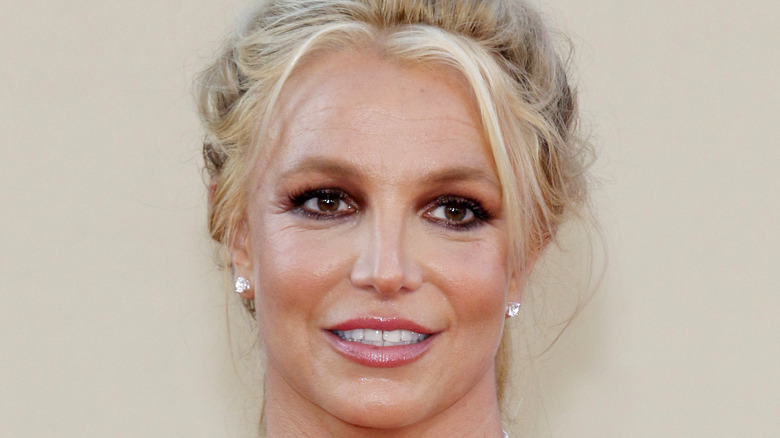 Britney Spears smiles on the red carpet