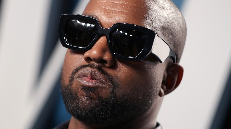 Kanye West wearing sunglasses