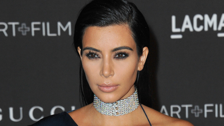 Kim Kardashian poses