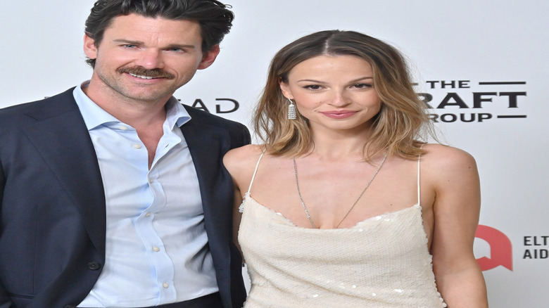 Kevin McGarry and Kayla Wallace at the Elton John Academy Awards Viewing Party