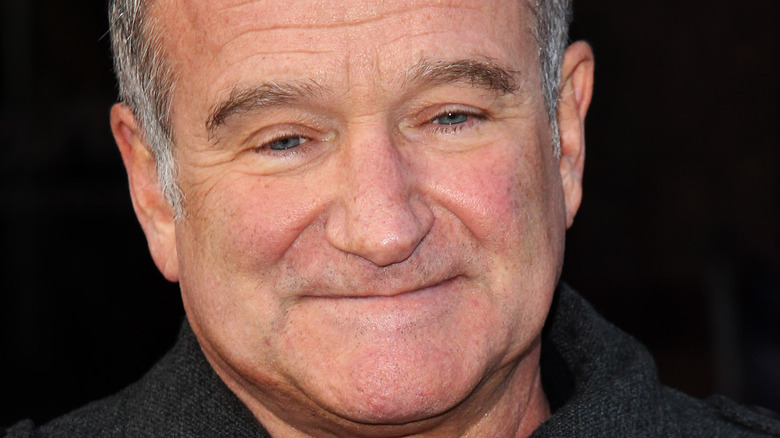 Robin Williams smiling softly