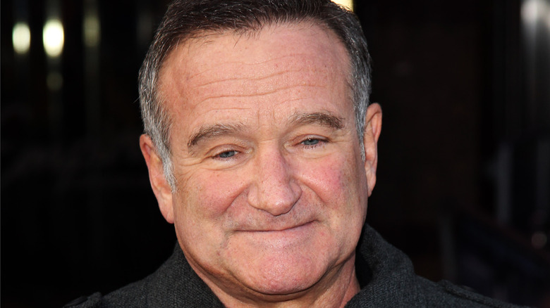 Robin Williams smiling softly