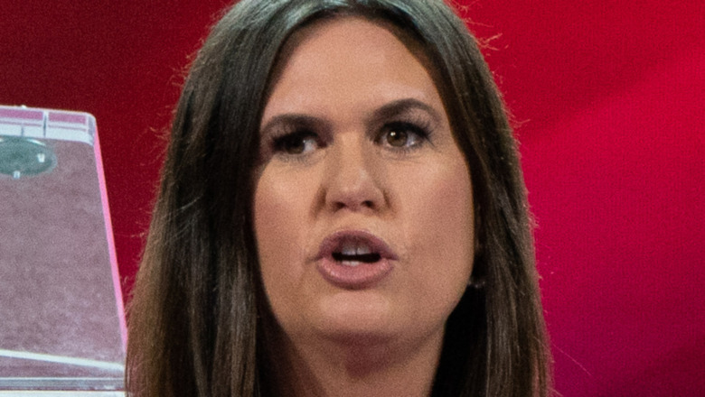 Sarah Huckabee Sanders speaking at CPAC