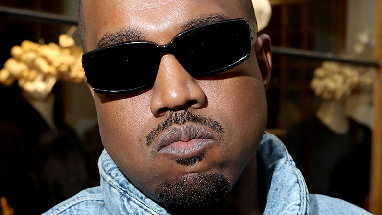 Kanye West posing