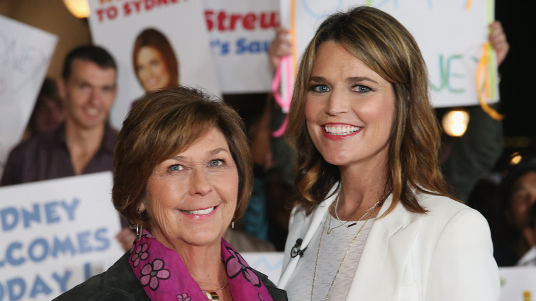 Nancy Guthrie and Savannah Guthrie smiling