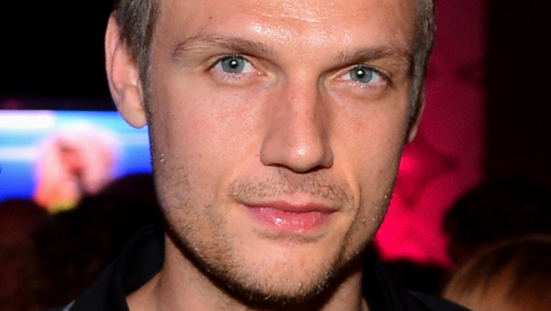 Nick Carter with a serious expression