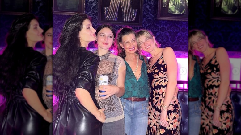 Faith Hill and daughters posing in a photo on Tim McGraw's Instagram