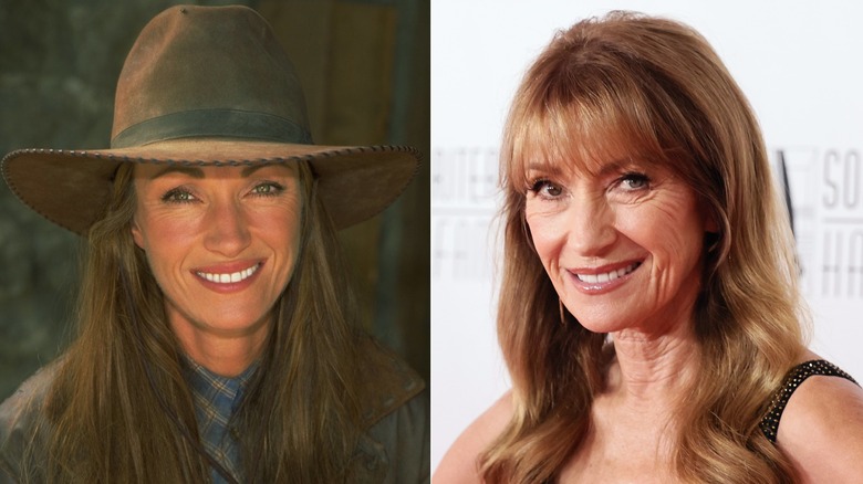 Jane Seymour in the 1990s and today.