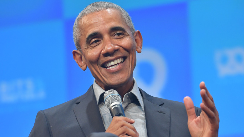 Barack Obama smiling