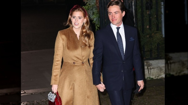 Princess Beatrice walking with Edo