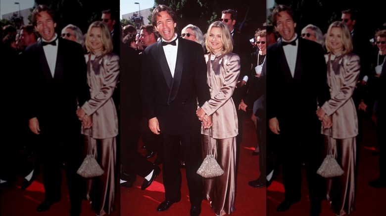 David E. Kelley and Michelle Pfeiffer at the 1995 Emmys.