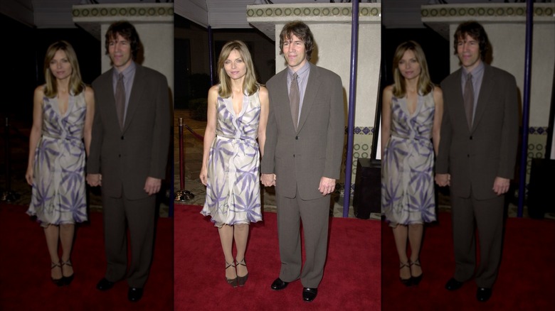 Michelle Pfeiffer and David E. Kelley at the Cast Away premiere.