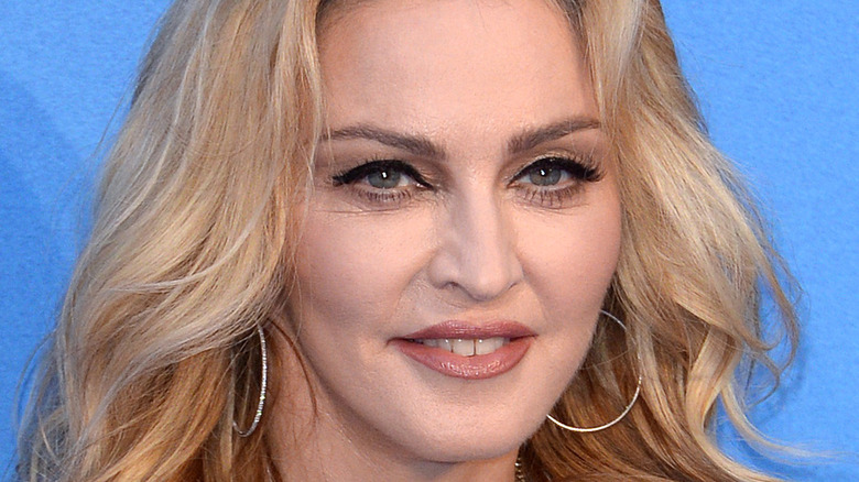 Madonna hoop earrings