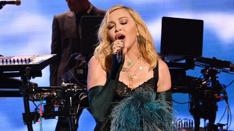 Madonna on stage