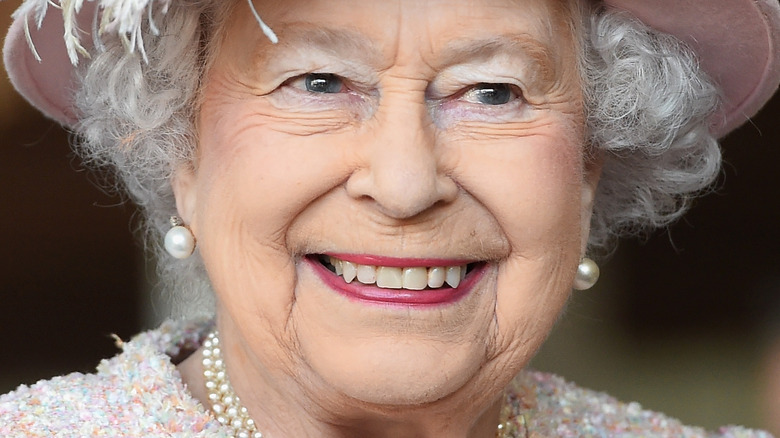 Queen Elizabeth II smiling