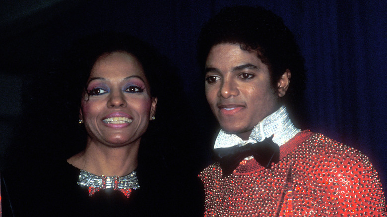 Diana Ross and Michael Jackson smiling
