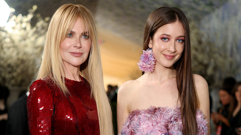 Nicole Kidman and her daughter Sunday Rose at the Met Gala.