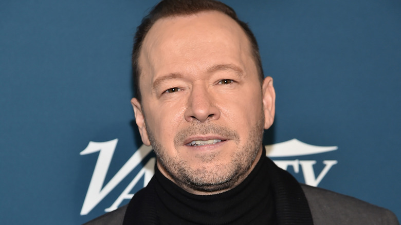 Donnie Wahlberg, smiling