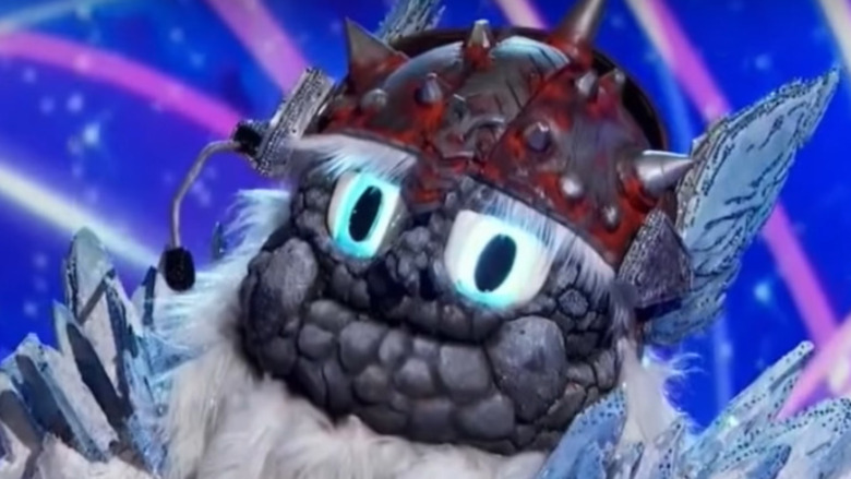 The Masked Singer's Yeti onstage during the competition