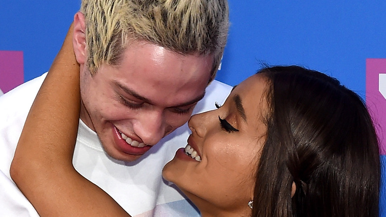 Pete Davidson and Ariana Grande at the VMAs