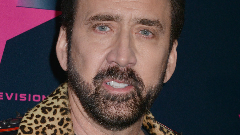 Nicolas Cage at a movie screening