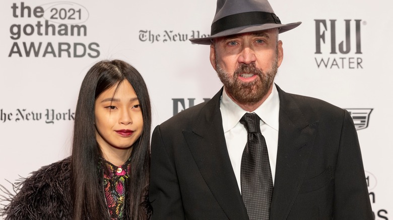 Riko Shibata and Nicolas Cage at Cipriani Wall Street