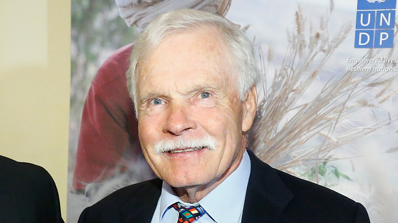 Ted Turner black suit