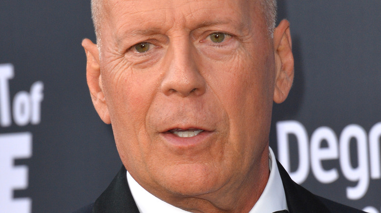 Bruce Willis on the red carpet
