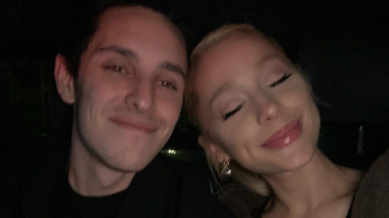 Ariana Grande and Dalton Gomez cuddling