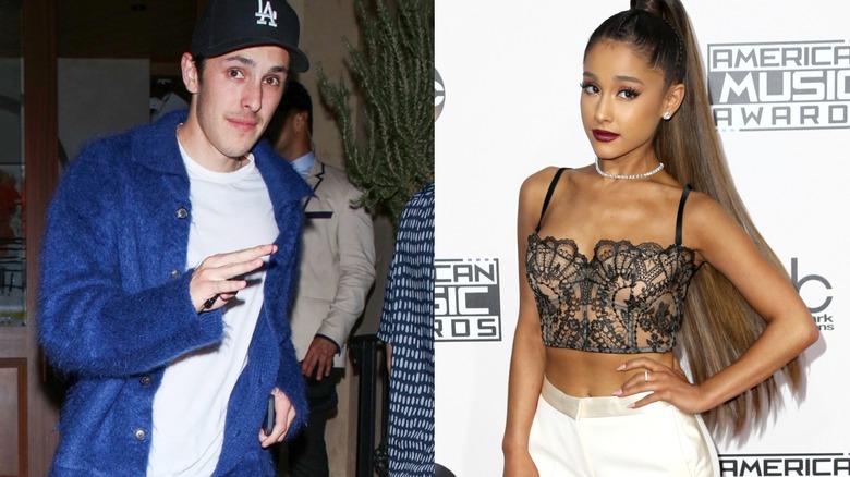 Dalton Gomez walking outside, Ariana Grande posing