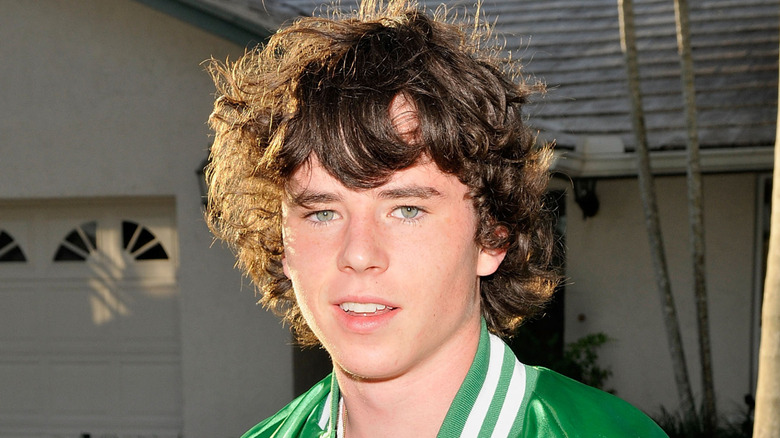 Charlie McDermott posing for cameras in Boca Raton, Florida