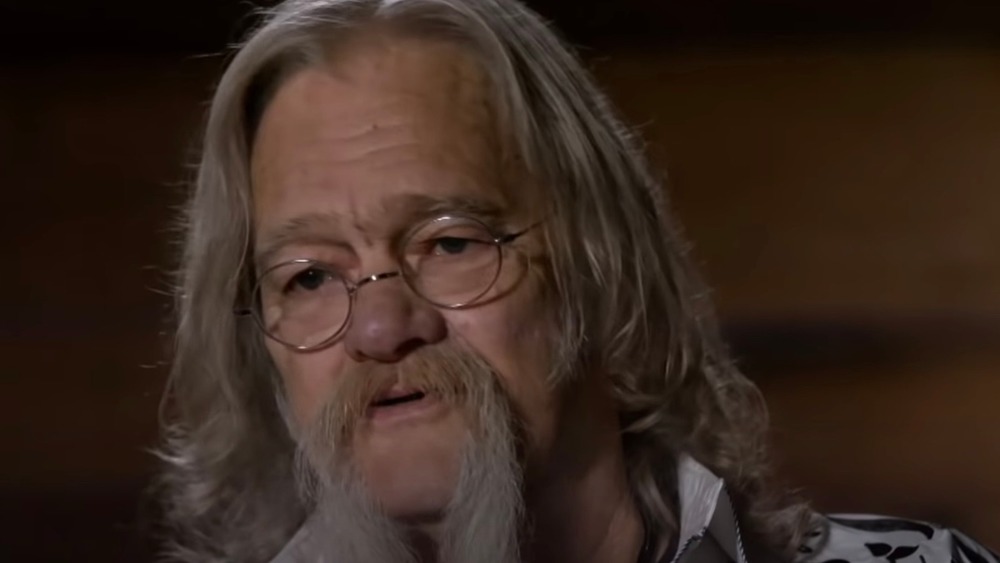 Billy Brown talking during a confessional interview