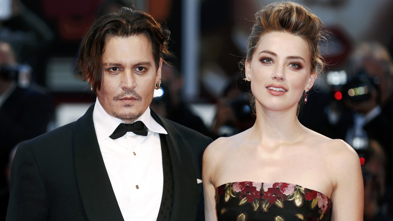 Johnny Depp and Amber Heard on the red carpet