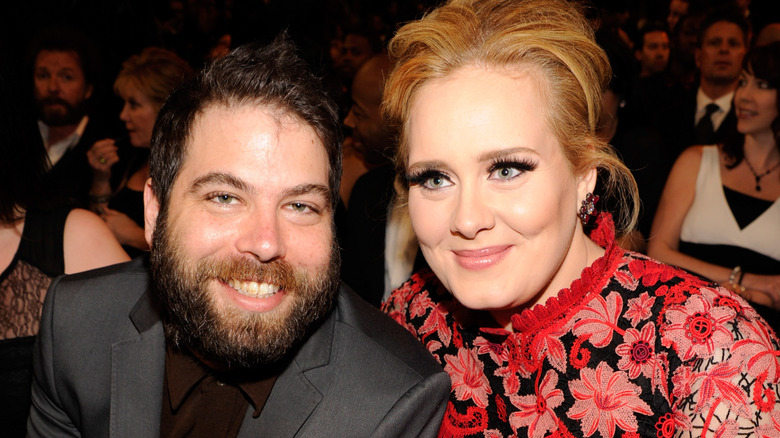 Adele Adkins and Simon Konecki smiling