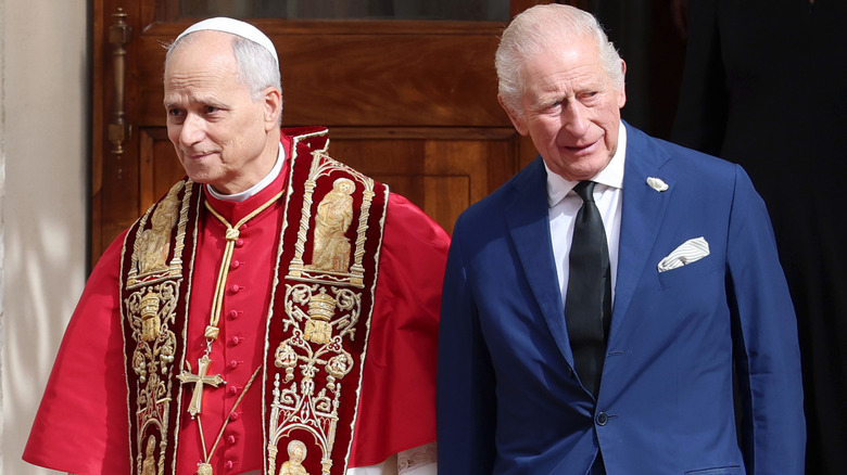 Pope Leo with King Charles