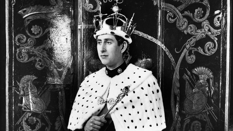 Official portrait of Prince Charles at his investiture ceremony as Prince of Wales