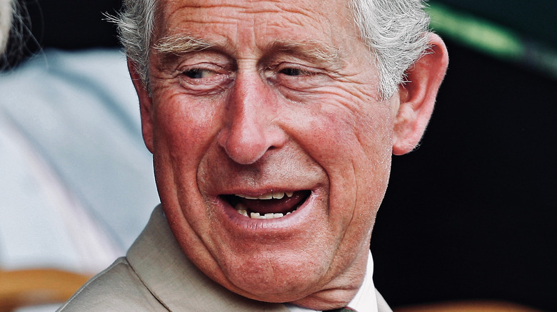 Prince Charles talking to Camilla