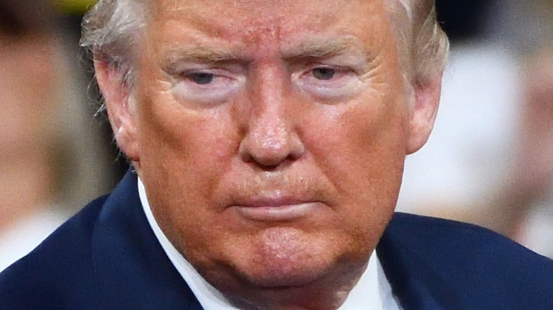 Donald Trump looking angry
