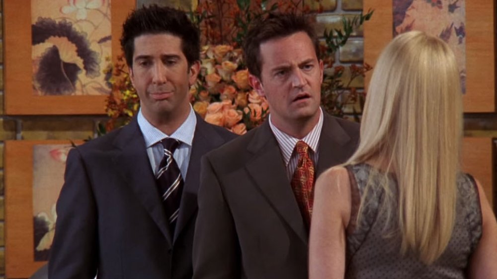 David Schwimmer, Matthew Perry on Friends