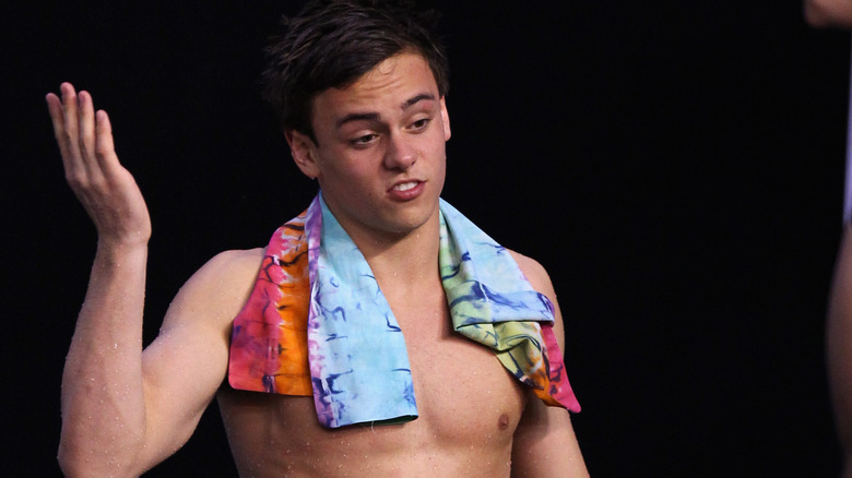 Tom Daley, che non si preoccupa, foto del 2011 