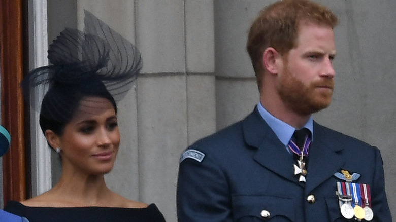 Meghan Markle and Prince Harry on balcony