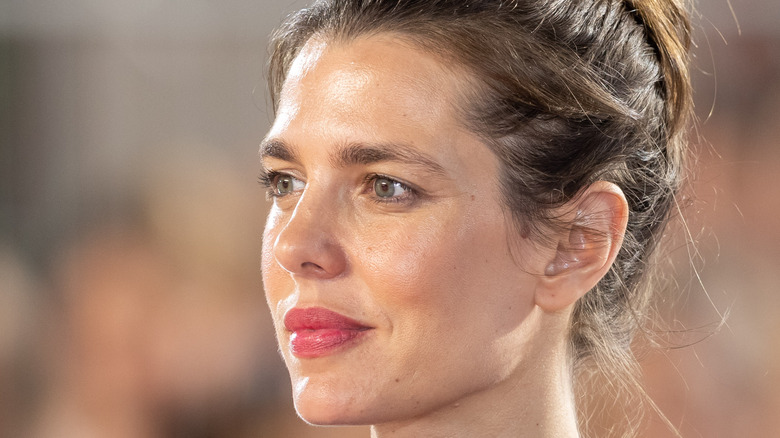 Charlotte Casiraghi with bun