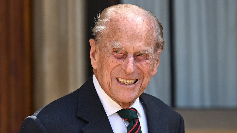 Prince Philip smiles candidly