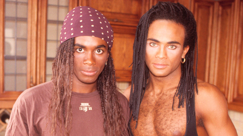 Milli Vanilli posing for a photo