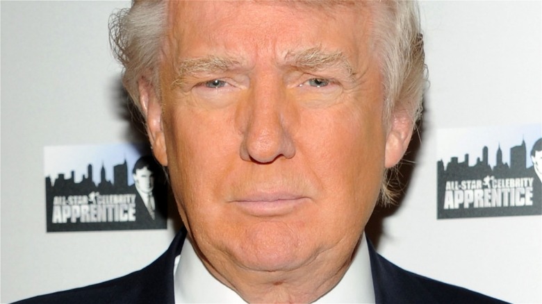 A closeup of Donald Trump