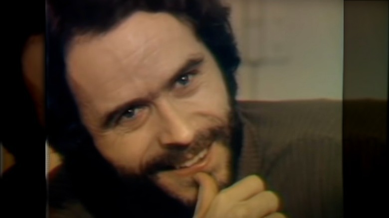 Ted Bundy smiling with teeth