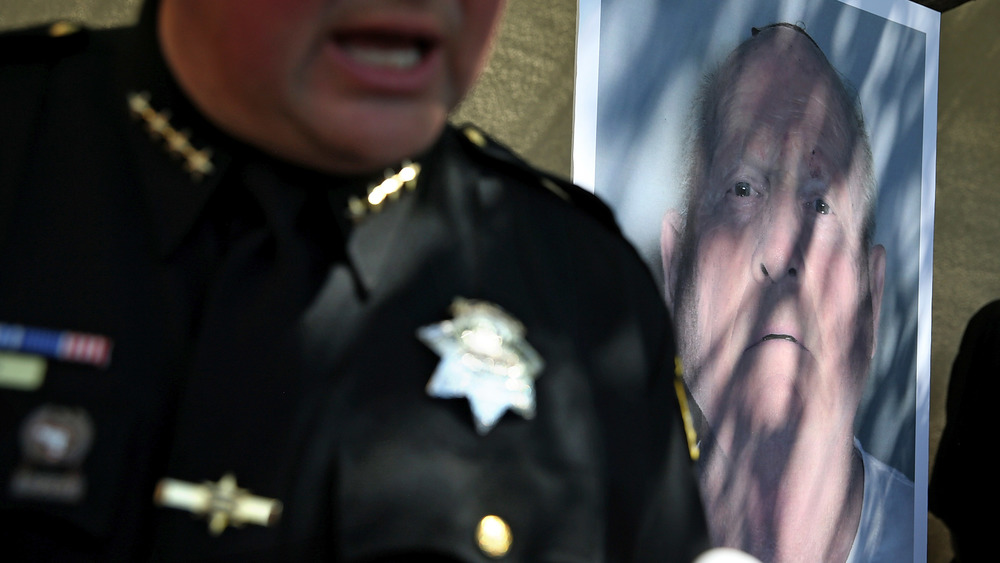 Police address crowd at conference