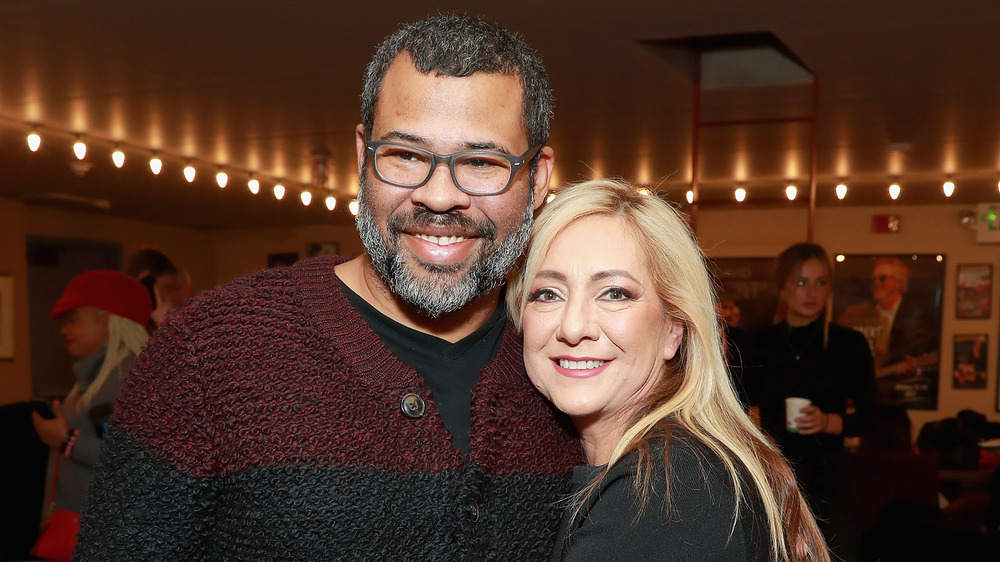 Lorena Bobbitt and Jordan Peele, both smiling